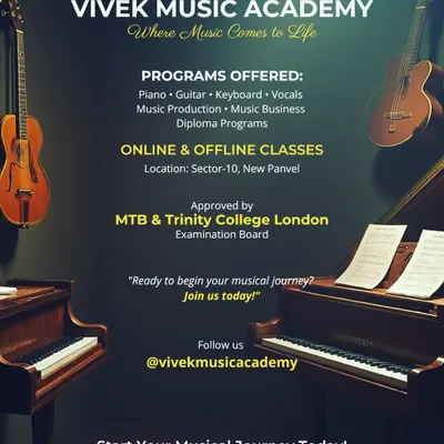 Explore our full range of programs, including Piano, Guitar, Vocals, and Music Production. We provide comprehensive training for beginners and advanced students, with clear pathways to achieving diploma-level qualifications and exam success.