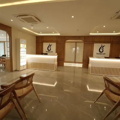 Welcome to our Electronic City location in Bengaluru, a one-stop destination for both clinical treatments and salon services. The spacious and modern reception area is where your journey to wellness begins.