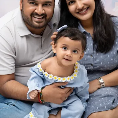 A beautiful family portrait, radiating with love and happiness. We focus on capturing the genuine connection between you and your child for photos you'll treasure forever.