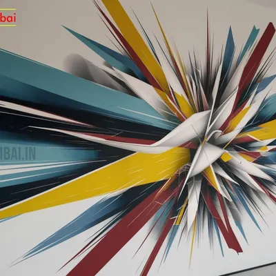 This dynamic 3D abstract mural was designed to be the centerpiece of a modern office lobby. The explosive design and bold colors create a feeling of energy and innovation, making a powerful first impression on visitors and inspiring the team.