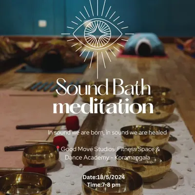 An invitation to one of my Sound Bath Meditation workshops in Koramangala. These sessions are designed to be a sanctuary where you can disconnect from the outside world and reconnect with yourself through healing frequencies.