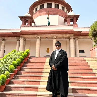 Standing before the Supreme Court of India. My goal in every argument is not just to win over the bench, but to persuade them of the justice and equity of my client's cause.