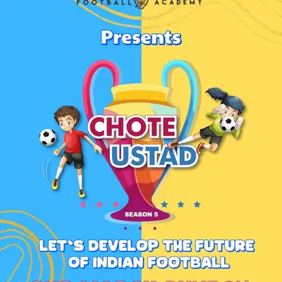 The Chote Ustad Trophy is back! This poster announces our most awaited tournament for grassroots football, a platform for future legends to showcase their skills.