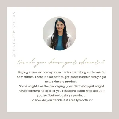 How do you choose a new skincare product? It can be an exciting but stressful process. I believe in making informed decisions based on research and understanding your skin's needs.