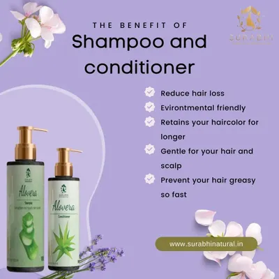 My Aloe Vera Shampoo and Conditioner work together to reduce hair loss and gently care for your hair and scalp. They are environmentally friendly and help retain your hair's natural moisture.
