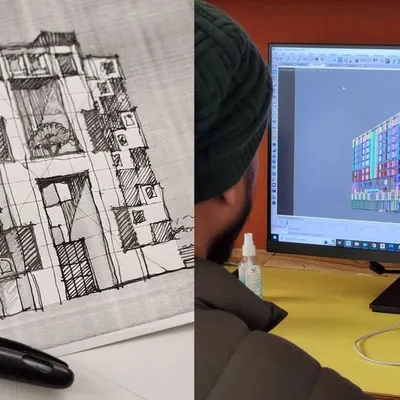 Our design process begins with art. We blend the creativity of hand sketching with the precision of detailed 3D modeling to ensure the final built form is a perfect realization of the initial concept.