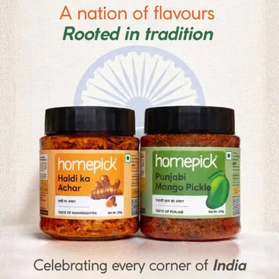 Celebrating every corner of India, from the 'Taste of Maharashtra' with our Haldi ka Achar to the 'Taste of Punjab' with our Punjabi Mango Pickle. Every recipe tells a story of its origin.
