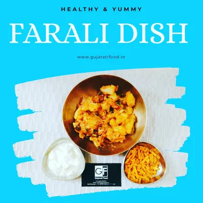 For days of fasting, I provide proper Farali food. This dish is a specially prepared potato sabji, served with accompaniments that are suitable for religious fasts, ensuring you get a healthy and yummy meal.