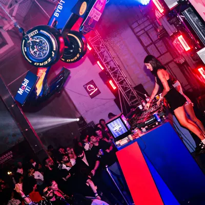 A different angle from the Red Bull Unforeseen event, showing the massive scale of the production. I love the challenge of curating a set for a high-octane brand like this.