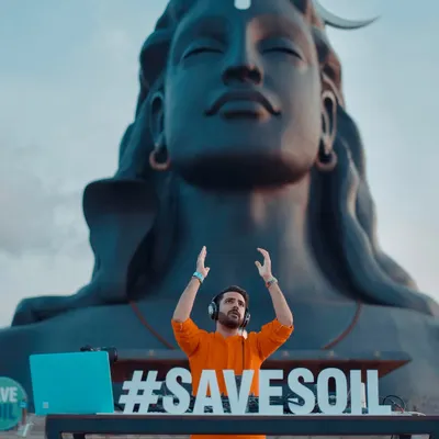 A powerful moment for me, performing in front of the Adiyogi statue at the Isha Yoga Centre. My spiritual journey and my music are deeply intertwined, and this experience was a profound reminder of that connection.