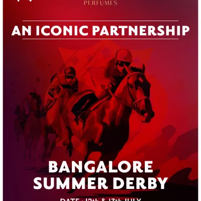 An iconic partnership with Chivas Luxe Collective Perfumes for the Bangalore Summer Derby. This event represents a perfect blend of elegance, speed, and luxury.