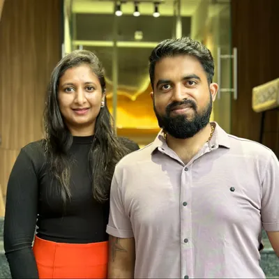 We are Ar. Apoorva Lekha N and Sandesh Dhanaraj, the Principal Designers and partners behind AD Studio 9.