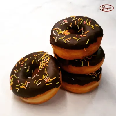 Sometimes, the simplest things bring the most joy. Our classic chocolate donuts, topped with colourful sprinkles, are soft, fresh, and a favourite treat for kids and the young at heart.