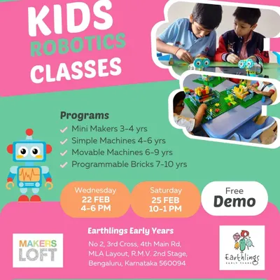 We are excited to host Kids Robotics Classes for children from 3 to 10 years old. These programs, from Mini Makers to Programmable Bricks, offer a fantastic introduction to the world of STEM.