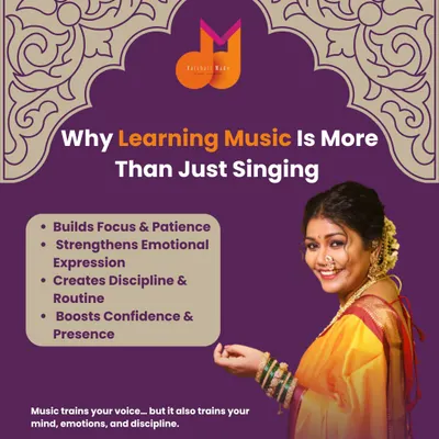 Learning music is more than just singing. It's a discipline that builds focus, patience, emotional expression, and confidence that stays with you for life, shaping who you are.