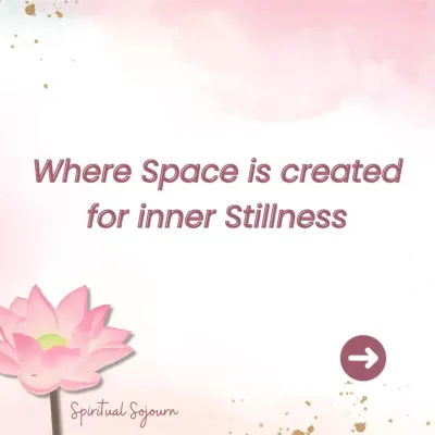An invitation to our Spiritual Sojourn, a program designed for leaders and visionaries. It's a space where we create inner stillness, allowing for greater clarity and intuitive decision-making in professional life.