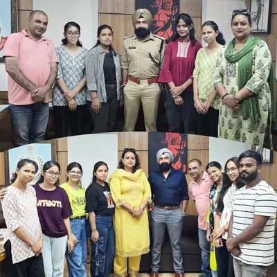 Our team and students at Rohini Jail, where we are undertaking a wall painting project. We believe in the power of art to bring positive change and expression to every part of the community.