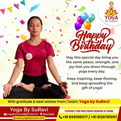 We love celebrating our incredible trainers. Happy Birthday to a cherished member of our team who inspires so many with the gift of yoga.