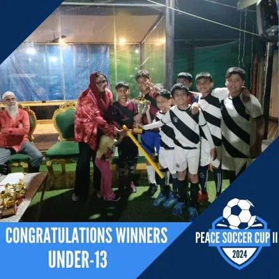 This is what hard work looks like. We are proud to showcase our Under-13 team celebrating their victory at the Peace Soccer Cup II 2024. Moments like these are a testament to our players' dedication and teamwork.