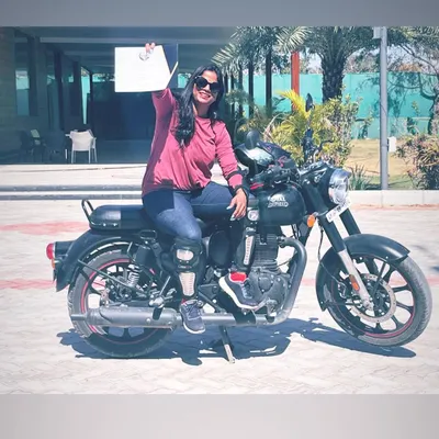 The look of a champion rider. Holding her certificate, this graduate is ready to take on any road with her newfound skills and confidence.