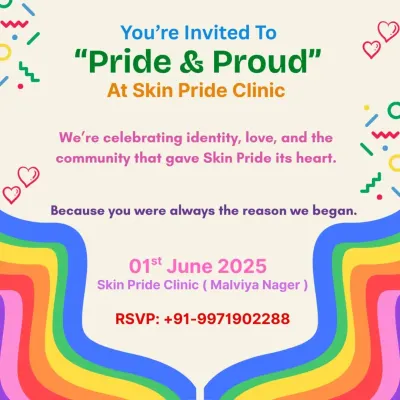 You're invited to celebrate with us. This invitation for our "Pride & Proud" event reflects our core belief: we are here because of the community that gave us our heart. Come as you are, always.