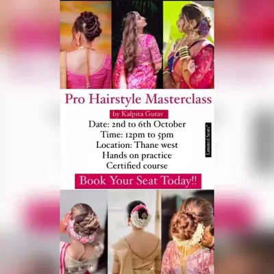 Ready to upgrade your skills? This is an announcement for one of my Pro Hairstyle Masterclasses. Keep an eye out for the next dates and book your seat to learn the latest trending and wearable hairstyles.