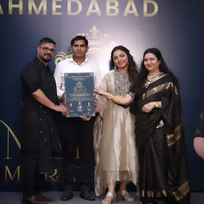 I was honored to receive this certificate at the Grandest Mehndi Marathon in Ahmedabad. It's a privilege to be recognized among so many talented artists.