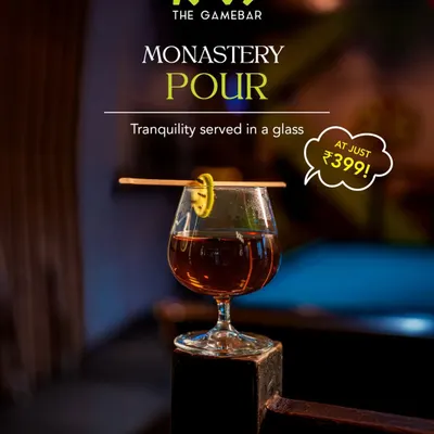Our Monastery Pour is tranquility served in a glass. It's part of our special menu, offering big flavors that are light on the wallet.