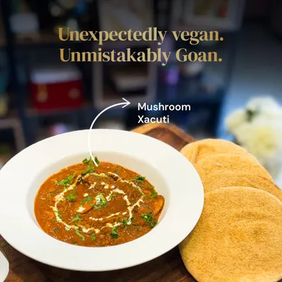 This Mushroom Xacuti is unexpectedly vegan and unmistakably Goan. Created for a plant-based Roce celebration, it delivered all the bold, traditional flavor without the meat, surprising and delighting every guest.
