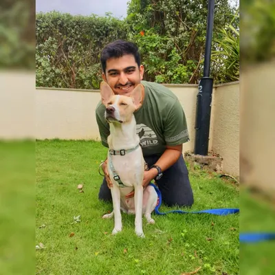 This is me with my boy, Bruce. He's the reason I became a trainer and he inspires me every day. He taught me that most "aggression" is just fear, and that with patience and positive reinforcement, any dog can learn to be a happy, confident member of the family.