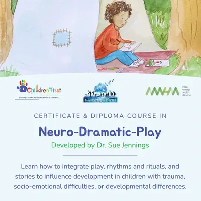 Our Certificate and Diploma courses in Neuro-Dramatic-Play, developed by Dr. Sue Jennings, teach how to integrate play, rhythms, and stories to support children with trauma or developmental differences.