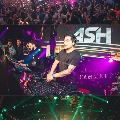 A collage from my gig at Hammerzz, a beast of a nightclub in Goa. The night was filled with high-energy Bollywood bangers and a confetti drop that sent the crowd wild.