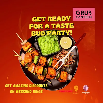 My Paneer Tikka is a crowd-pleaser, featuring soft cubes of paneer marinated in yogurt and spices, then grilled with capsicum and onions. It's served with a fresh green chutney, making for a perfect vegetarian starter.