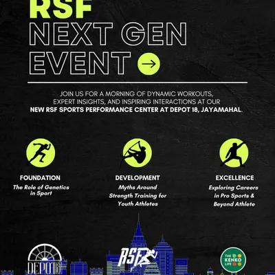 An overview of our RSF Next Gen Event, a morning of dynamic workouts, expert insights, and inspiring interactions with international athletes. This event is designed to educate and motivate both young athletes and their parents.