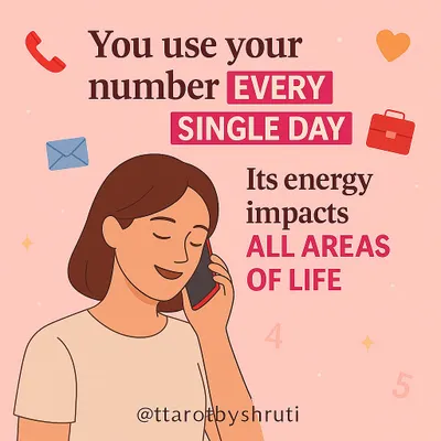 You use your mobile number every single day for calls, messages, and business. This graphic explains that its energy constantly impacts all areas of your life, from personal relationships to your career.