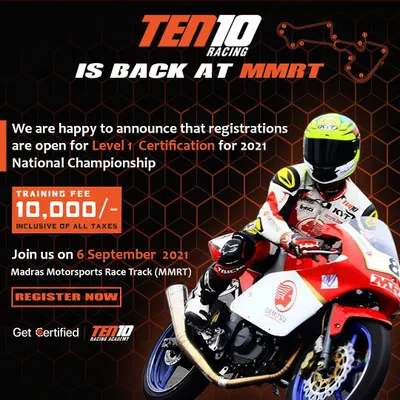 Your journey to professional racing starts here. We offer Level 1 Certification for the National Championship at the Madras Motorsports Race Track (MMRT), providing the official credentials you need to compete.
