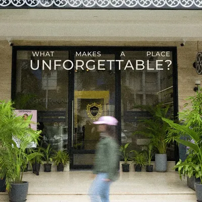 What makes a place unforgettable? We believe it's the experience. A look at the inviting entrance of our new Sultanpur salon.