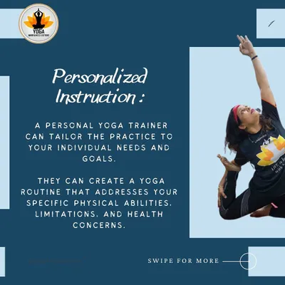 This graphic explains the key benefit of personal training: instruction tailored to your individual needs, abilities, and health concerns.