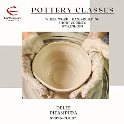 My studio in Pitampura, Delhi offers a variety of pottery classes, including wheel work, hand-building, short courses, and workshops. Contact me to find the right fit for you.