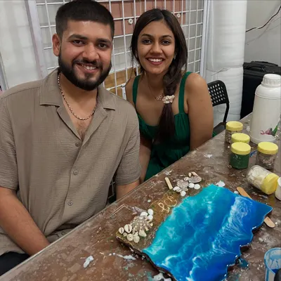 The internet was flooded with the AI Ghibli trend, so we splashed in with our own workshop edition! Look at the amazing beach-themed nameplate this couple created.