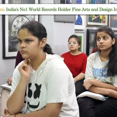 Our students are fully engaged during a digital classroom session on perspective study. We use technology to break down complex topics, making them easier to understand and apply in your own work for the BFA entrance exam.