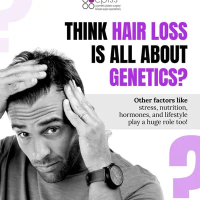 Many people think hair loss is purely genetic, but that's not the whole story. Factors like stress, nutrition, hormonal imbalances, and your overall lifestyle play a huge role in scalp and hair health.