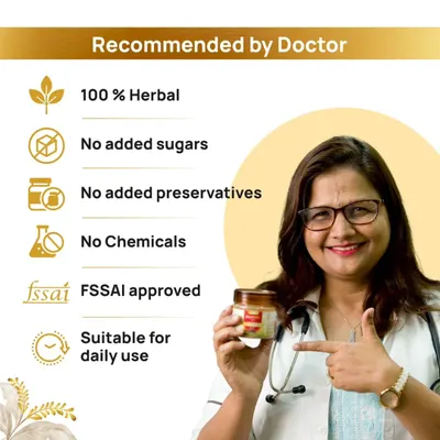 This is my Keshya Yog, an Ayurvedic herbal supplement for healthy hair and scalp. It is a 100% herbal, doctor recommended formula with no added sugars or preservatives, designed to strengthen roots and reduce hair fall naturally.