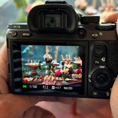 A behind the scenes shot of my work being professionally photographed. I believe the visual story is a crucial part of the gourmet experience.