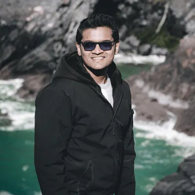 A candid shot of me enjoying the outdoors. When I'm not behind the decks, I love to travel and draw inspiration from the world around me.