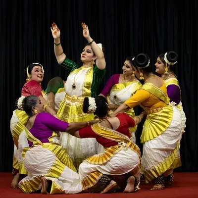 The opening formation of our "Ashtalakshmi" production, a vibrant and coordinated group performance perfect for anchoring large cultural events.