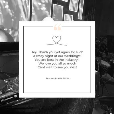 "You are best in the industry!!" Words like these from my clients are the biggest award I could ever receive. Thank you for trusting me with your special night.