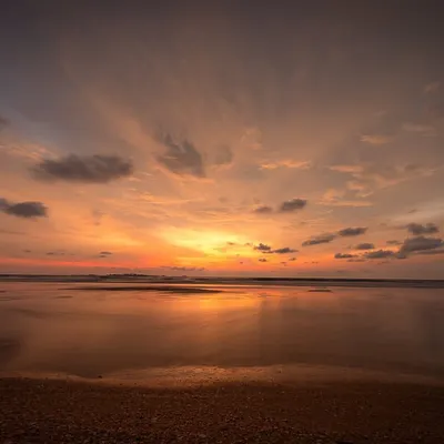 A dramatic sunset over the beach in Udupi. Mountains, oceans, and rivers are a landscape photographer's playground, and the Karnataka coast offers it all.