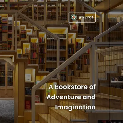 The Story Project in Kolkata is a bookstore we designed to be a journey of adventure and imagination. Set within just 1,000 sq. ft., it uses a multi-level layout inspired by Indian stepwells to transform a compact space into a layered world of exploration.