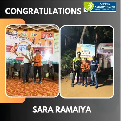 Congratulations to Sara Ramaiya for winning the U-13 girls' title at the Uttar Mumbai Krida Mahotsav. We focus on building a strong foundation for our youngest players.